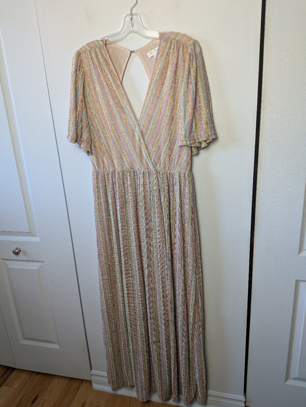 ANTHROPOLOGIE See U Soon Maxi Women Dress Size Small Colorful Stripes Festive